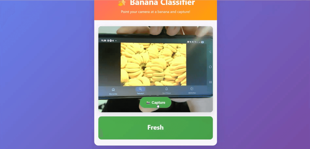 Preview of Banana Freshness Classifier